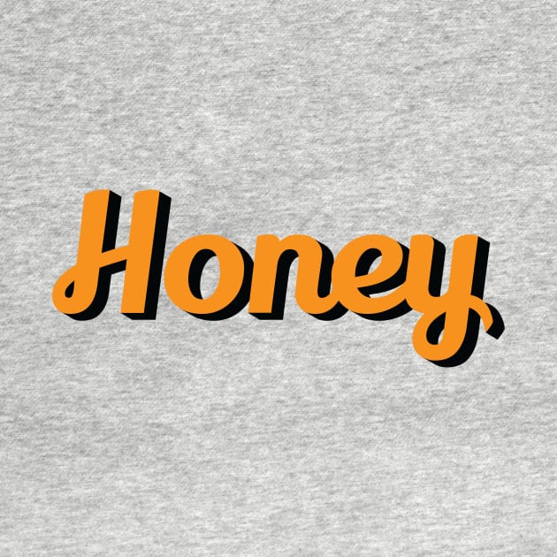 Honey Sweet retro lettering design by Sapfo